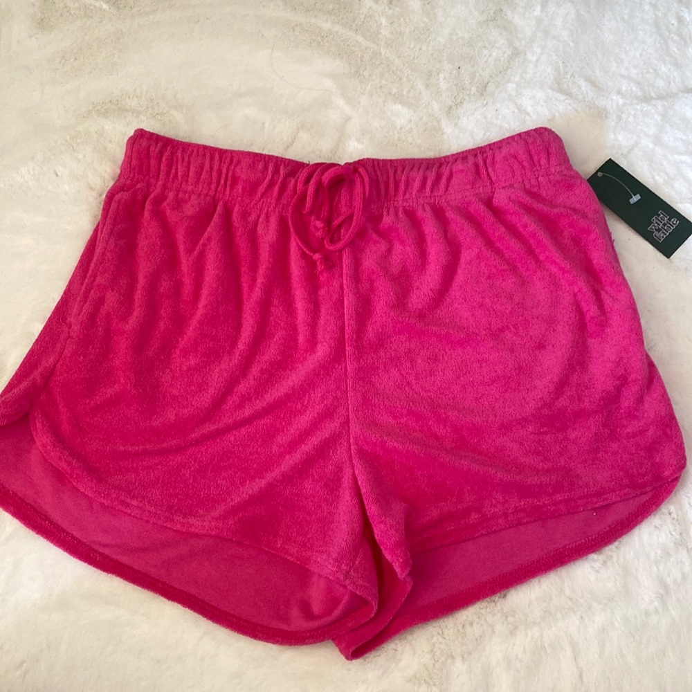 NWT Neon pink comfy shorts